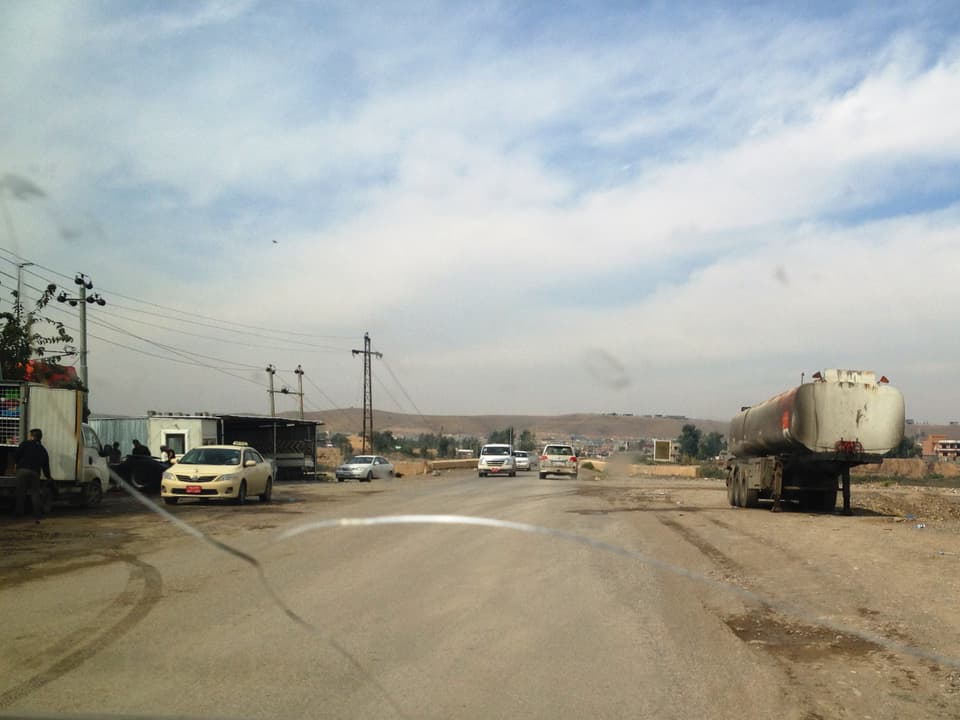 Auf der Landstrasse von Erbil nach Dohok.