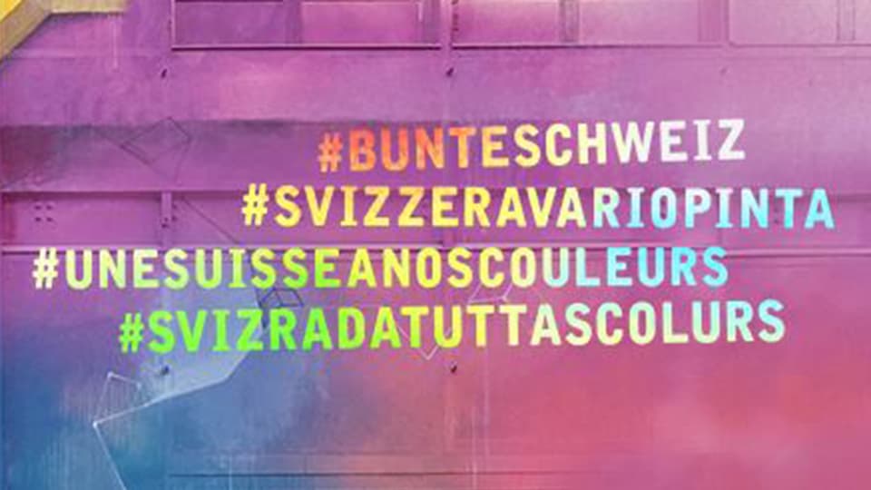 #Bunteschweiz: Der Hashtag der Kampagne der Rassismus-Kommission. 
