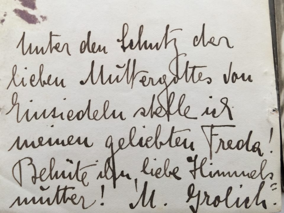 Handschriftliche Bittschrift.