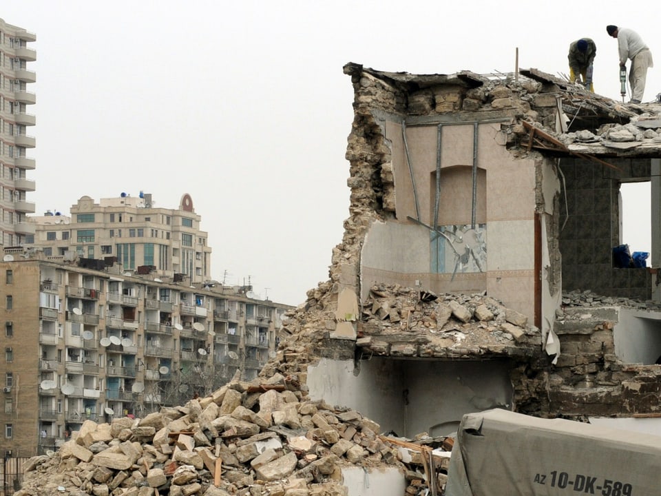 Baustelle in Baku