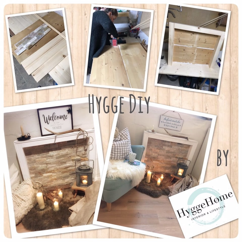 DIY-Cheminée Anleitung für ein selbergemachtes Cheminée