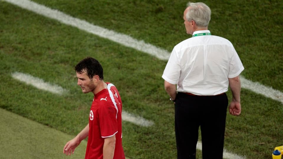 26. Juni 2006: Alex Frei wird im WM-Achtelfinal gegen die Ukraine ausgewechselt.