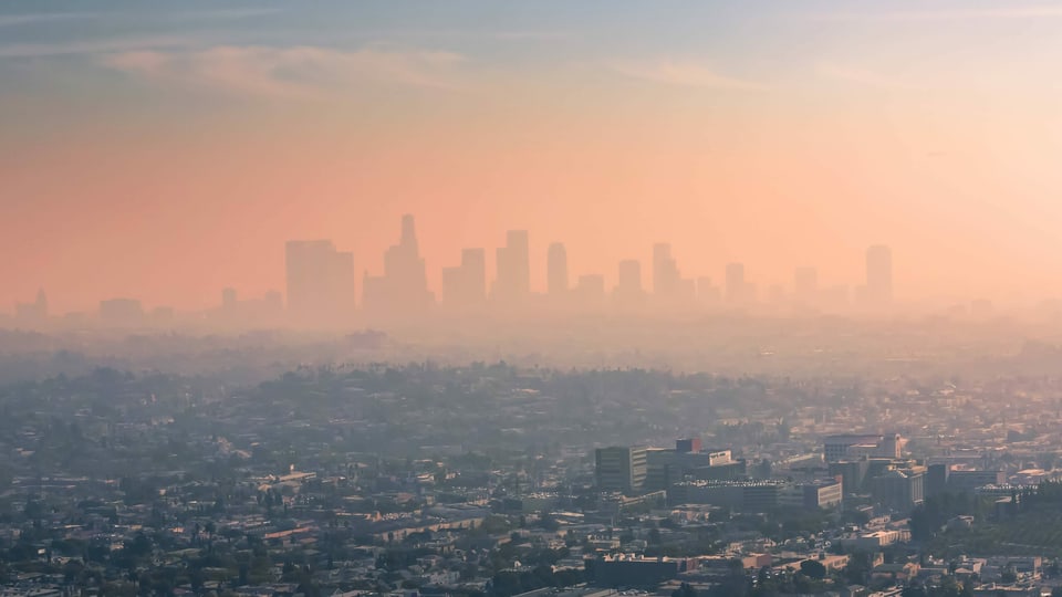 Smog über Los Angeles.