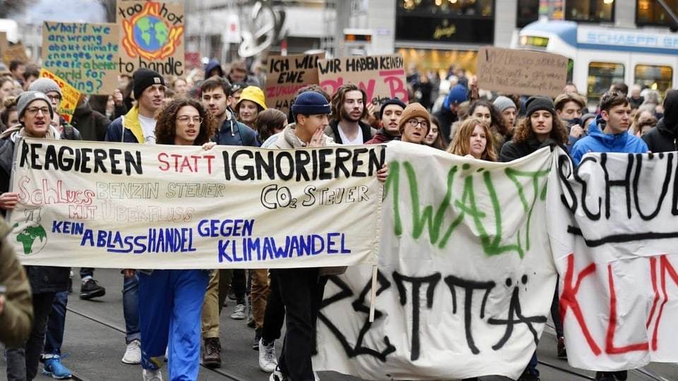 Klima-Demo statt Schulbank