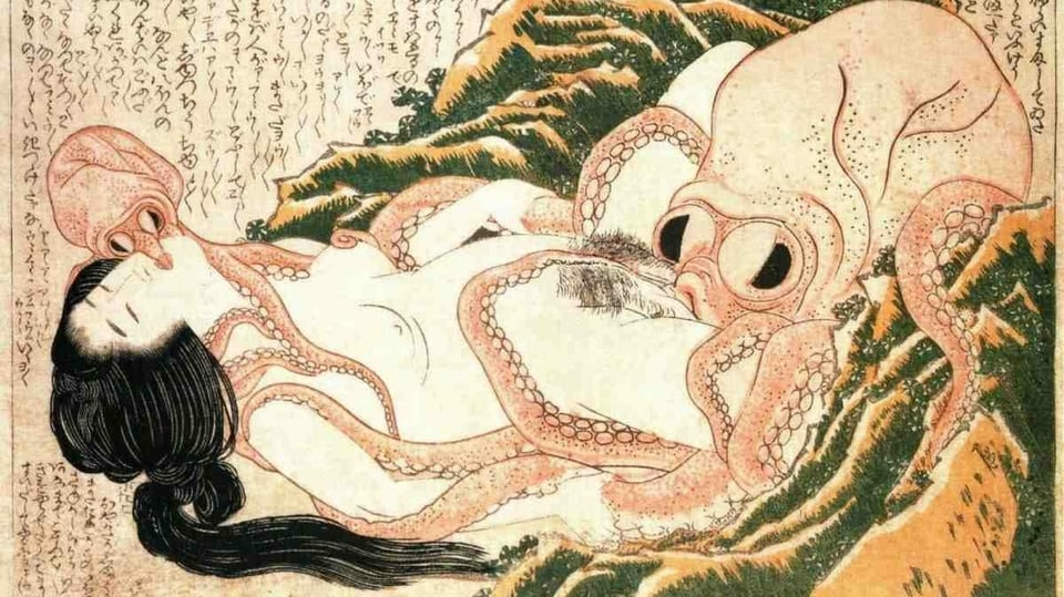 The Dream of the Fisherman's Wife von Hokusai