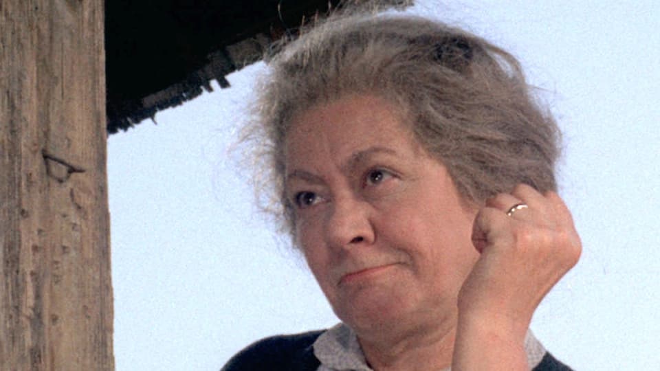 Portrait von Margrit Rainer als Bäbi Scheidegger im Film «Die 6 Kummerbuben» von Franz Schnyder aus dem Jahr 1968.