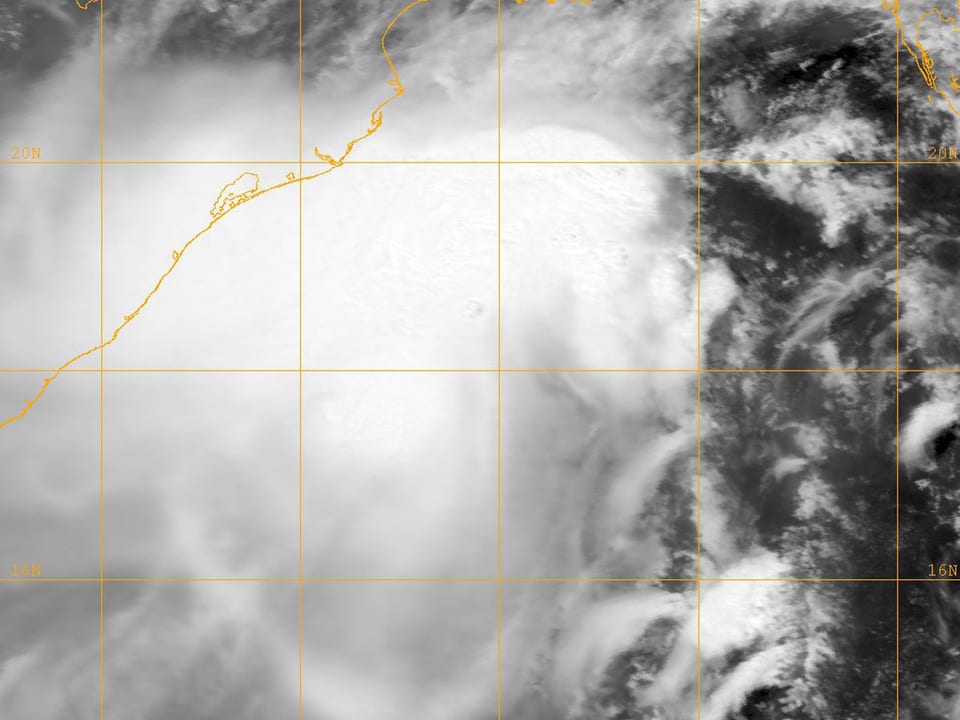 Satellitenbild von Zyklon Mahasen.