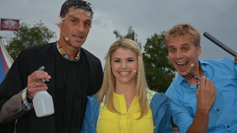 Roman Kilchsperger, Beatrice Egli und Reto Scherrer