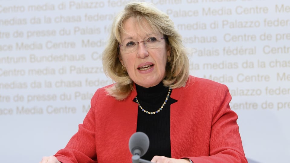 Jacqueline de Quattro spricht während einer Medienkonferenz im Januar 2022. 