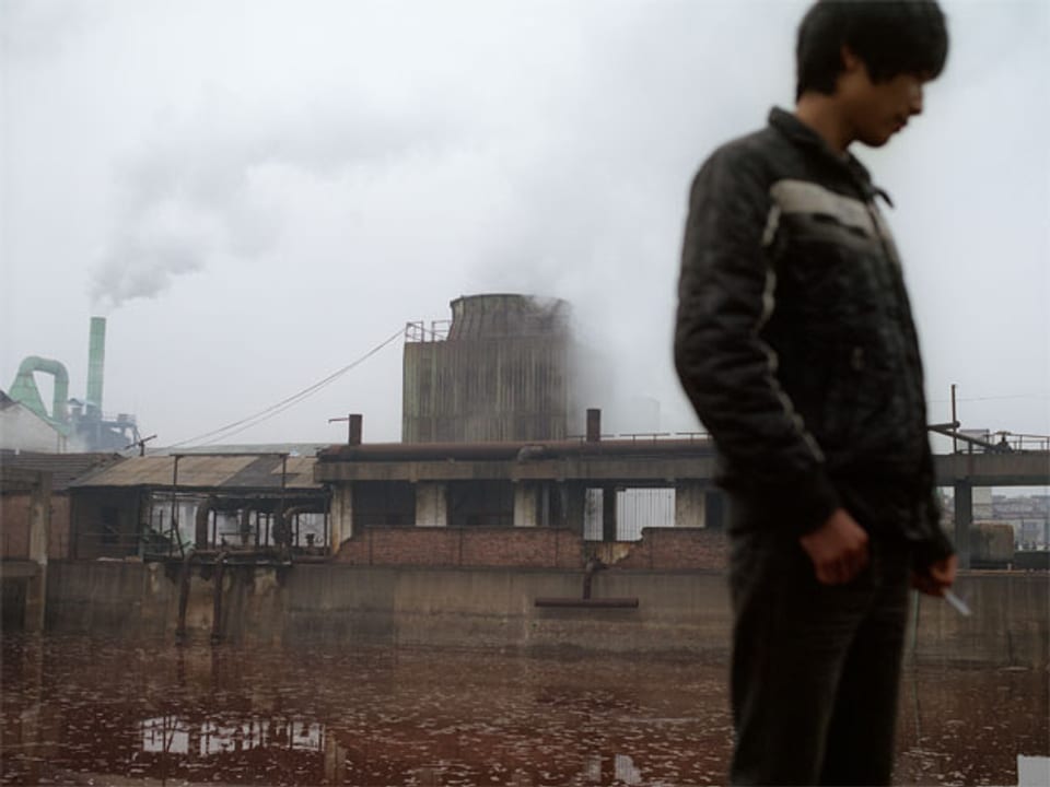 Abwasserbecken einer Lebensmittelfabrik. Provinz Henan, 2011.