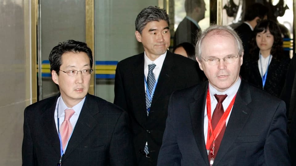 Cha (links, 2007 bei einem Denunklearisierungs-Treffen in Peking)