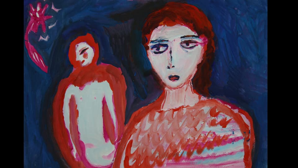 Gemälde einer jungen Frau