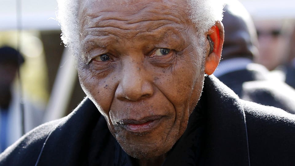 Portrait von Nelson Mandela.