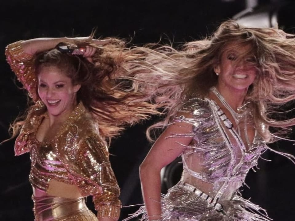 Shakira & Jennifer Lopez bei ihrem Super Bowl-Auftritt