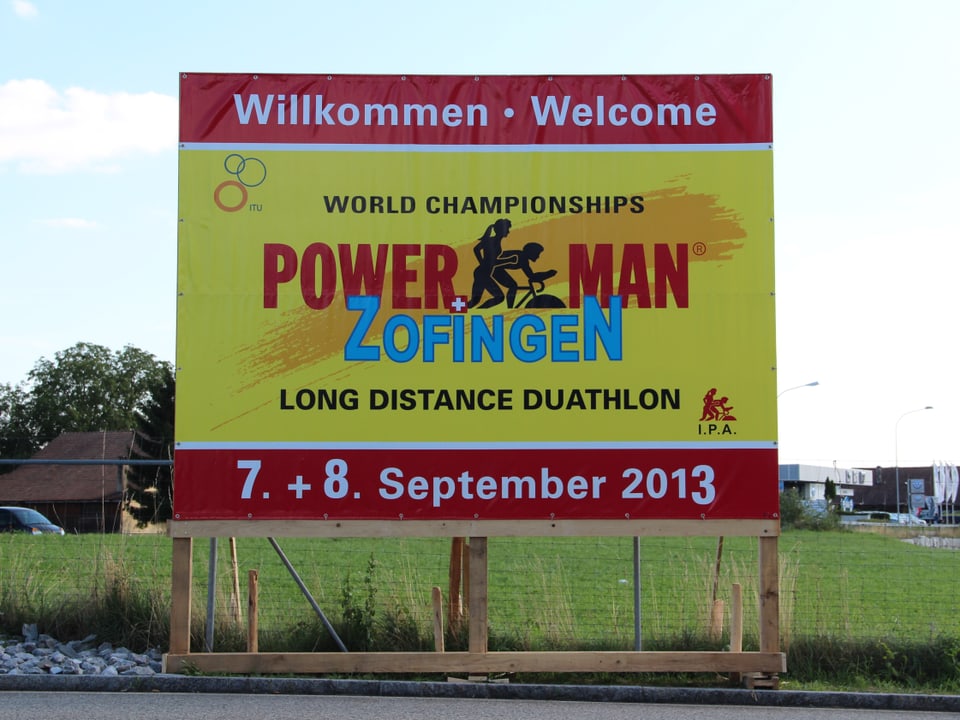 Werbeplakat für den Powerman 2013 in Zofingen.