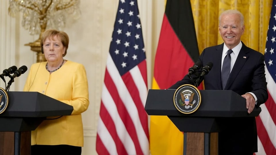 Biden und Frau Merkel