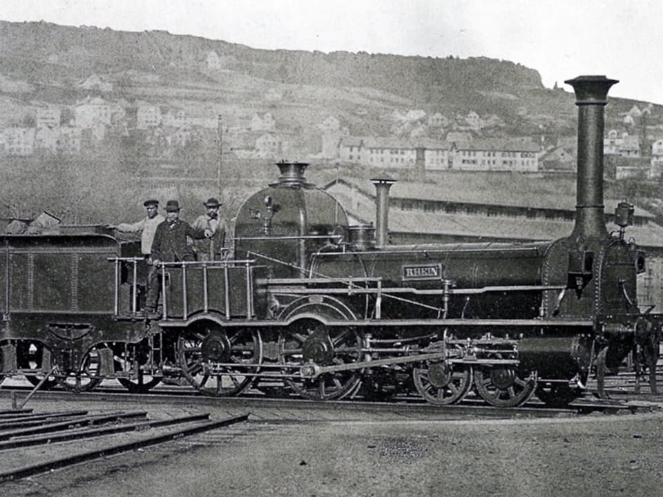 Dampflokomotive der Spanisch Brötli Bahn