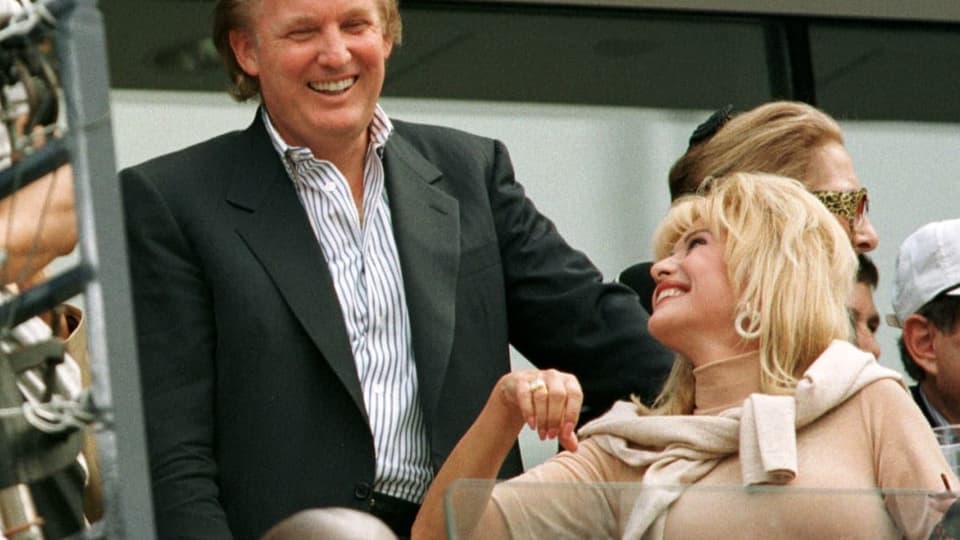 Donald und Ivana Trump beim US-Open 1997.