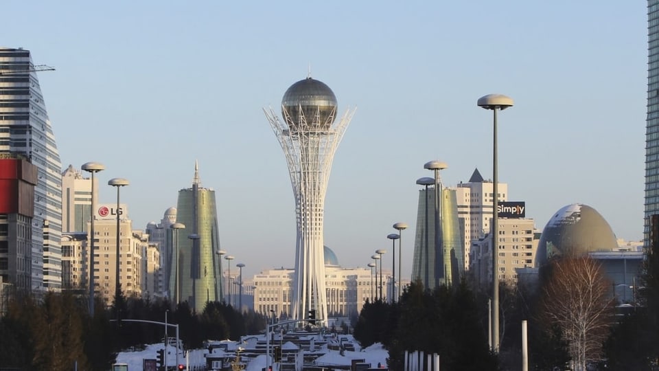 Die kasachische Hauptstadt Nur-Sultan ist eine modern erbaute Retortenstadt.