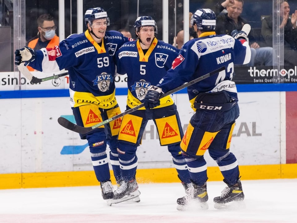 Dario Simion, Christian Djoos und Jan Kovar (v.l.n.r.) waren wichtige Figuren auf dem Weg zur Titelverteidigung.