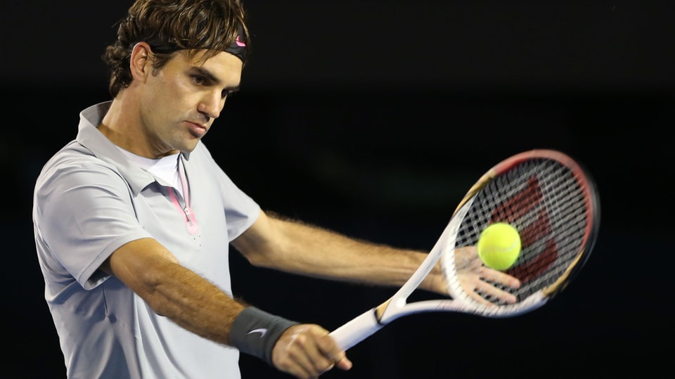 Roger Federer trifft zu Beginn auf Malek Jaziri.
