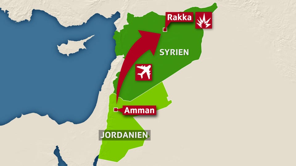 Karte der Luftangriffe