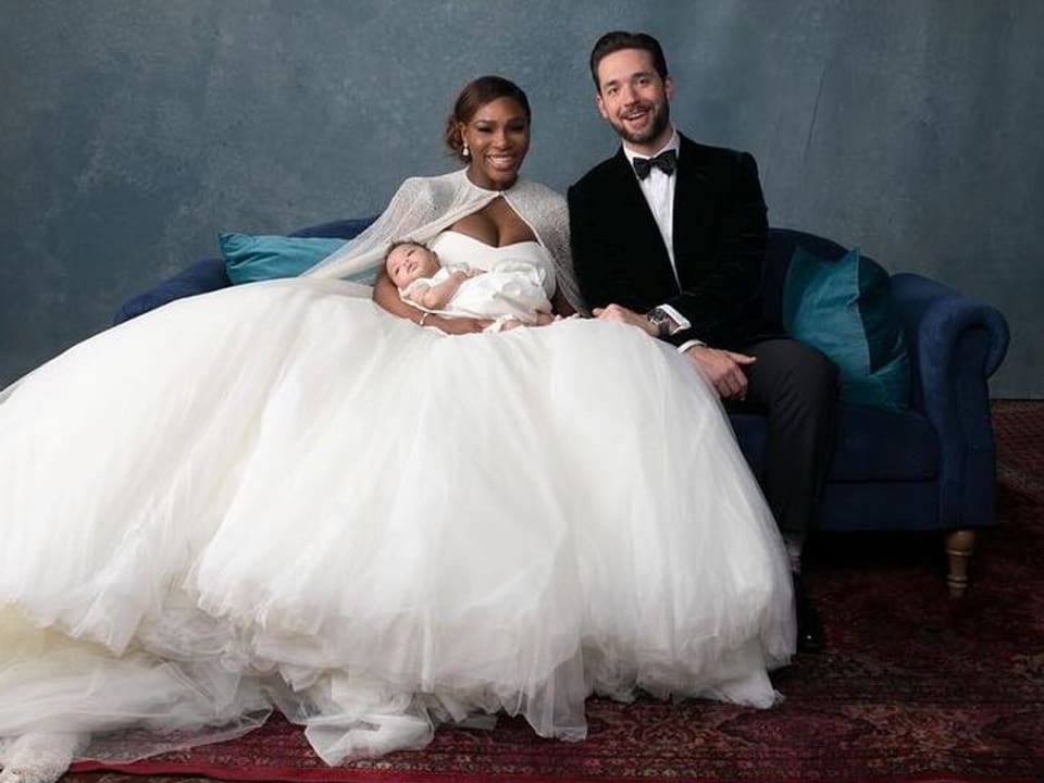 Tennis-Ass Serena Williams heiratet ihren Freund Alexis Ohanian elf Wochen nach der Geburt der gemeinsamen Tochter. 