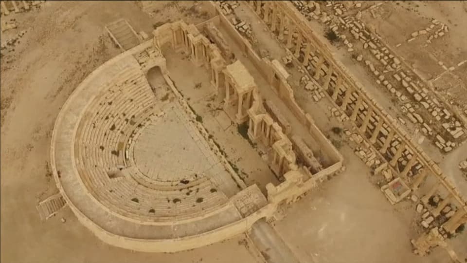Luftaufnahmen nach der Vertreibung des IS aus Palmyra