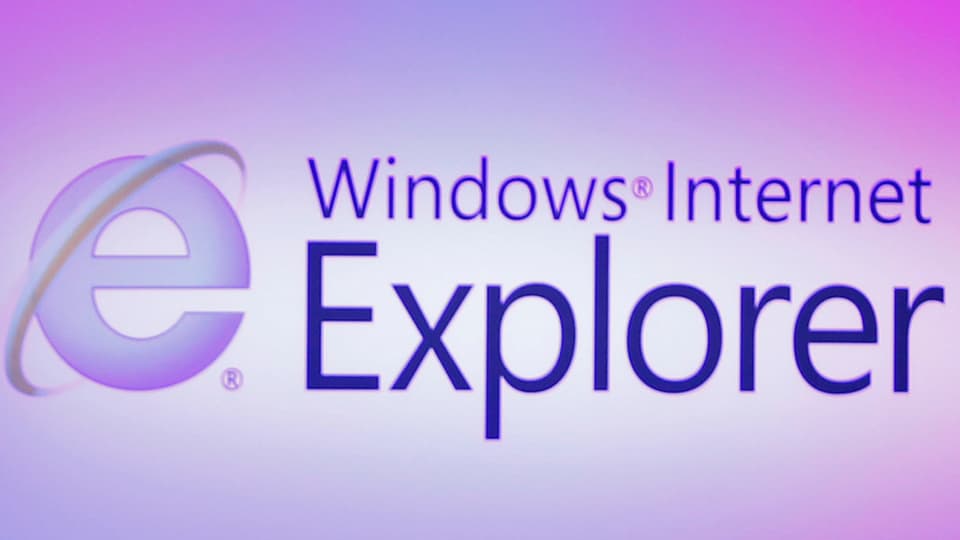 Schriftzug «Windows Internet Explorer» mit dem Logo des Explorer