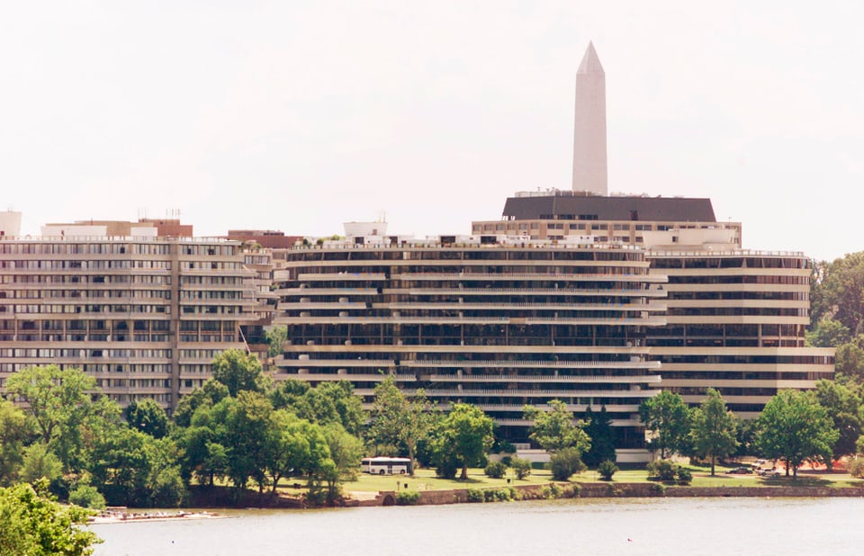 Der Watergate-Komplex von aussen im Jahr 1972
