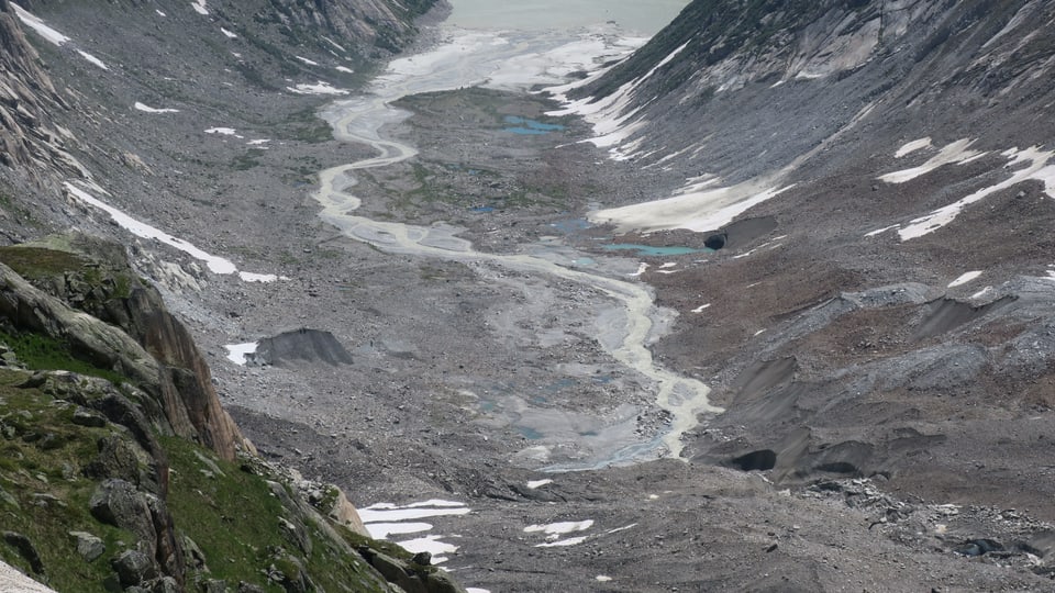 Überreste eines Gletschers