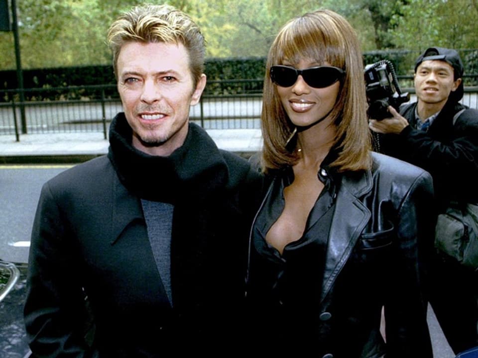 David Bowie und seine zweite Frau Iman