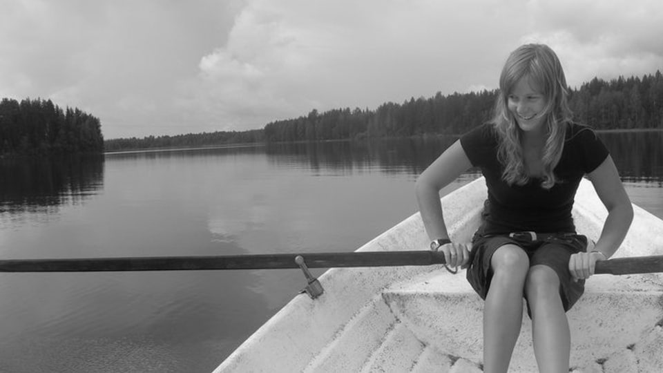Daniela im Finnland-Urlaub