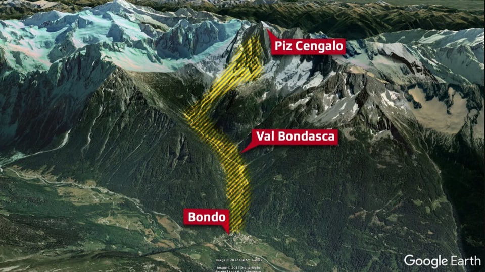 Karte Val Bondasca