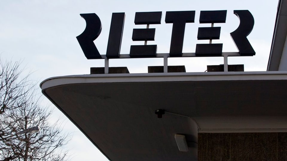 Rieter Logo in Winterthur.