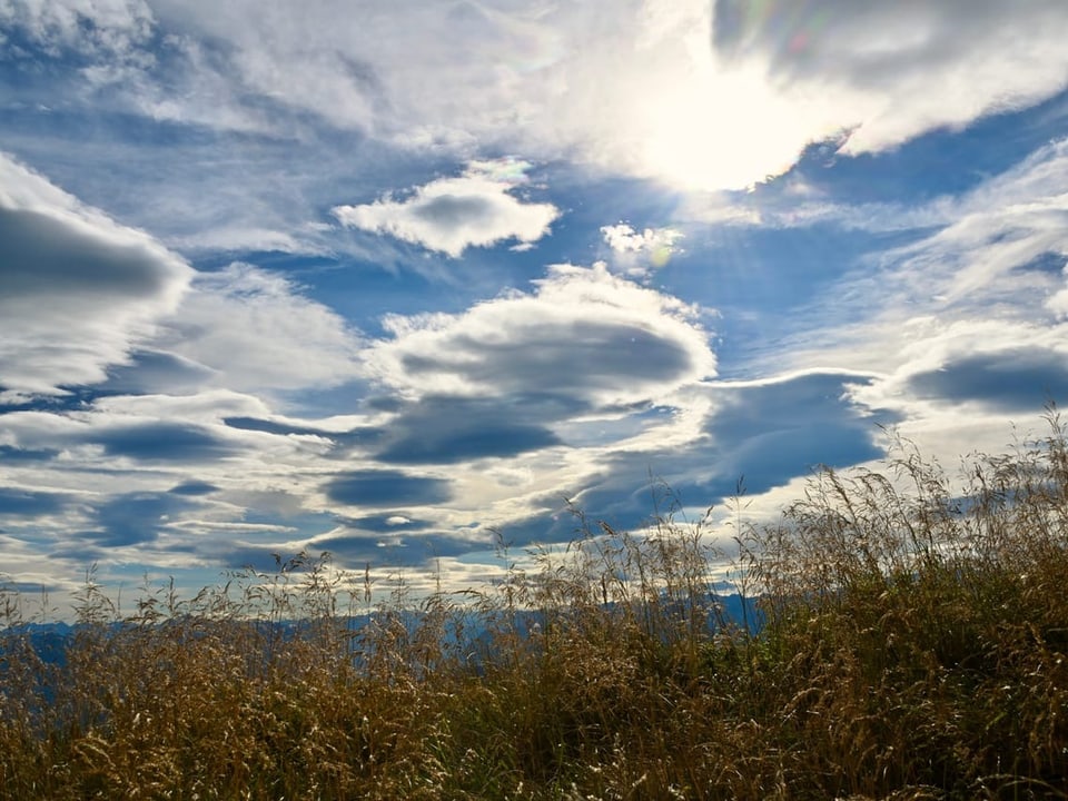 Föhnwolken über dem Rheintal.