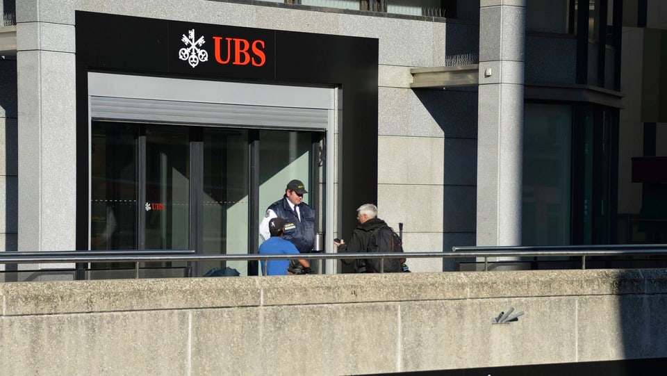 Eine UBS-Filiale im Kanton Genf.