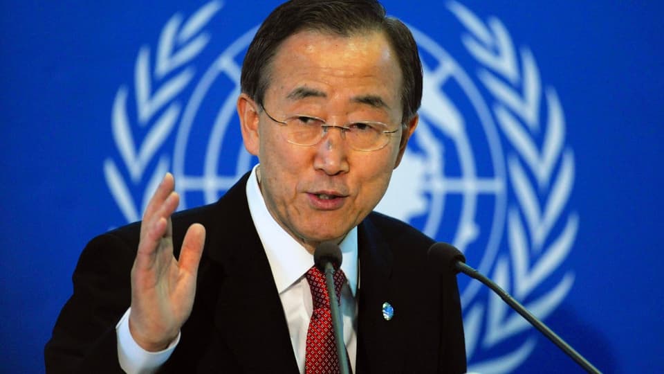Aufnahme von UNO-Generalsekretär Ban Ki-Moon.