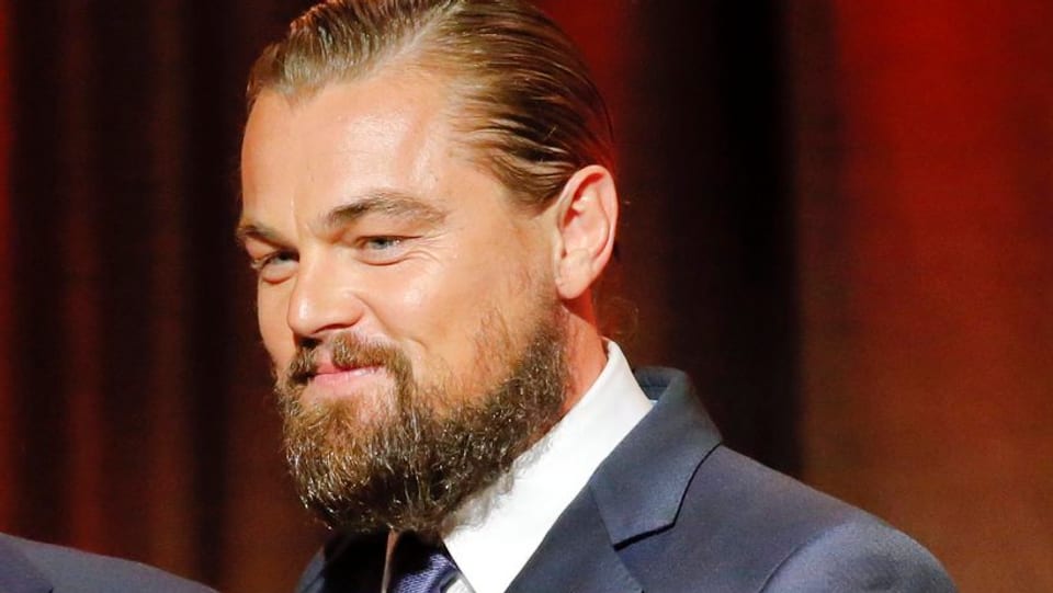 Leonardo DiCaprio mit Vollbart.