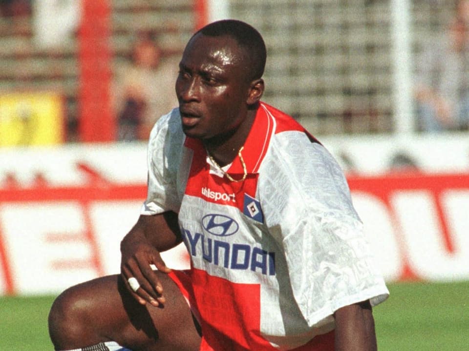 Anthony Yeboah im Trikot des HSV