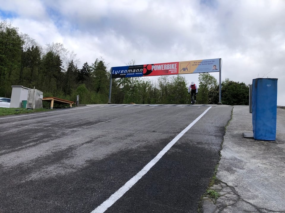 Die Startrampe der BMX-Bahn in Dättnau.