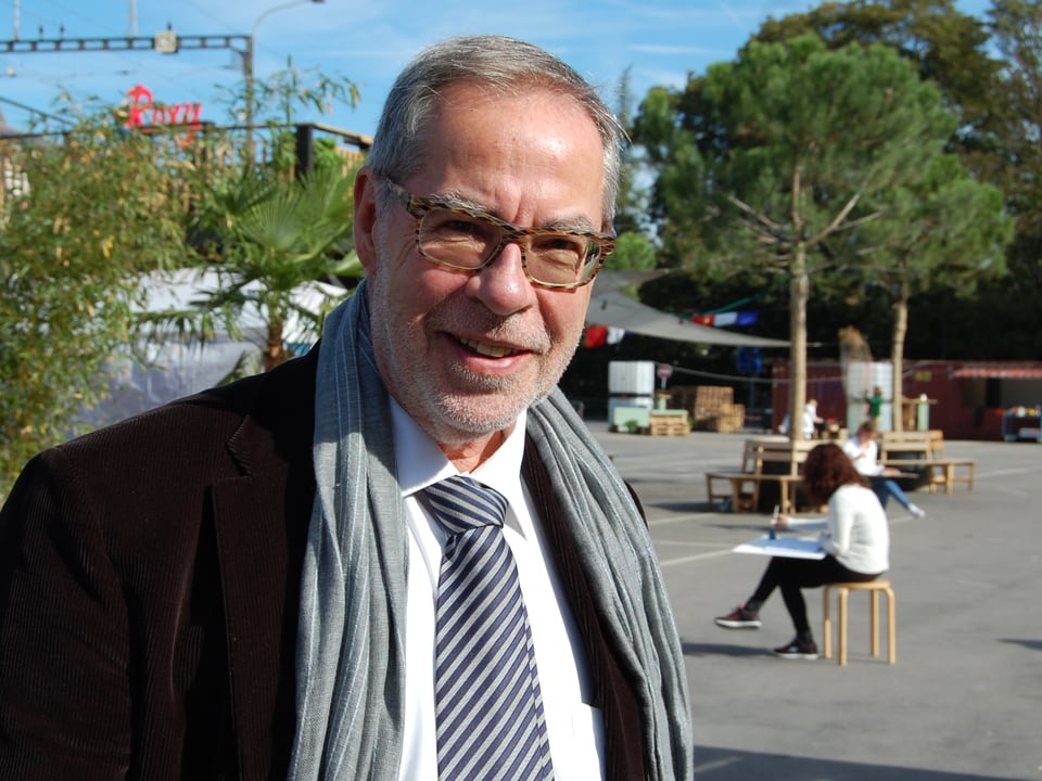 Stadtpräsident Alexander Tschäppät auf der Berner Schützenmatte