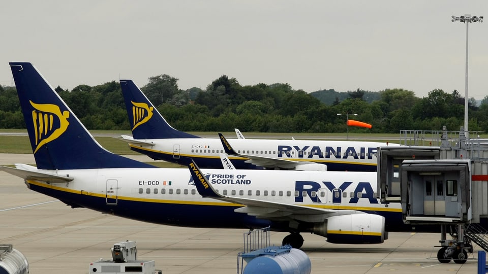 Ryanair-Maschinen am Flughafen Stansted (Archivbild).