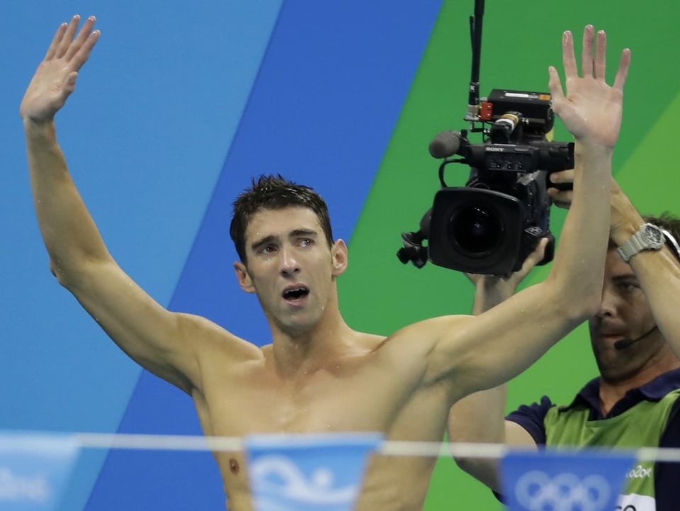 Michael Phelps tritt in Rio 2016 ab.