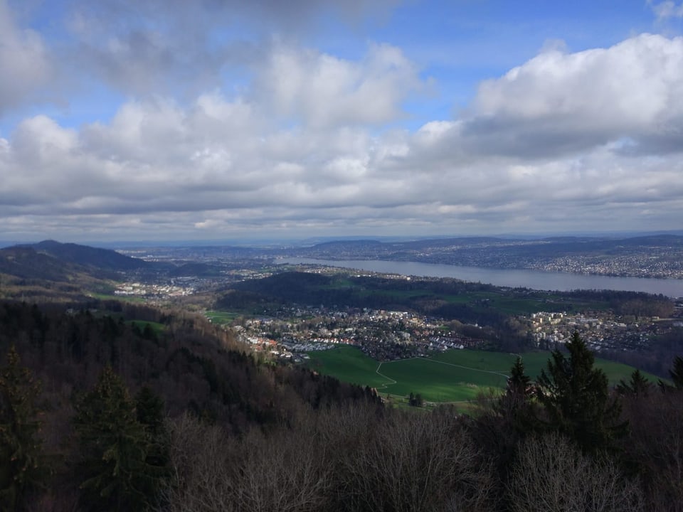 Blick von der Hochwacht Richtung Zürich.