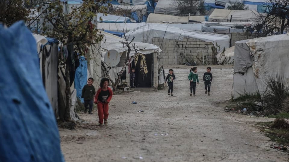 Flüchtlingslager in der Provinz Idlib, Dezember 2022