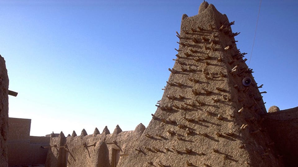 Ein Mausoleum in Timbuktu. Fotoaufnahme vom Juni 2012