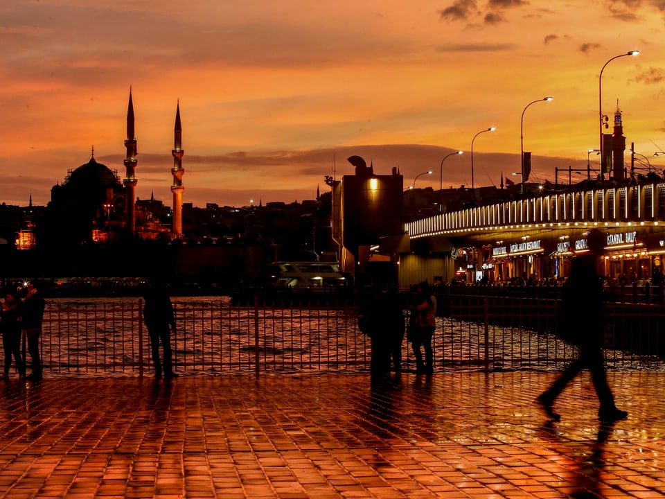 Istanbul bei Sonnenuntergang.