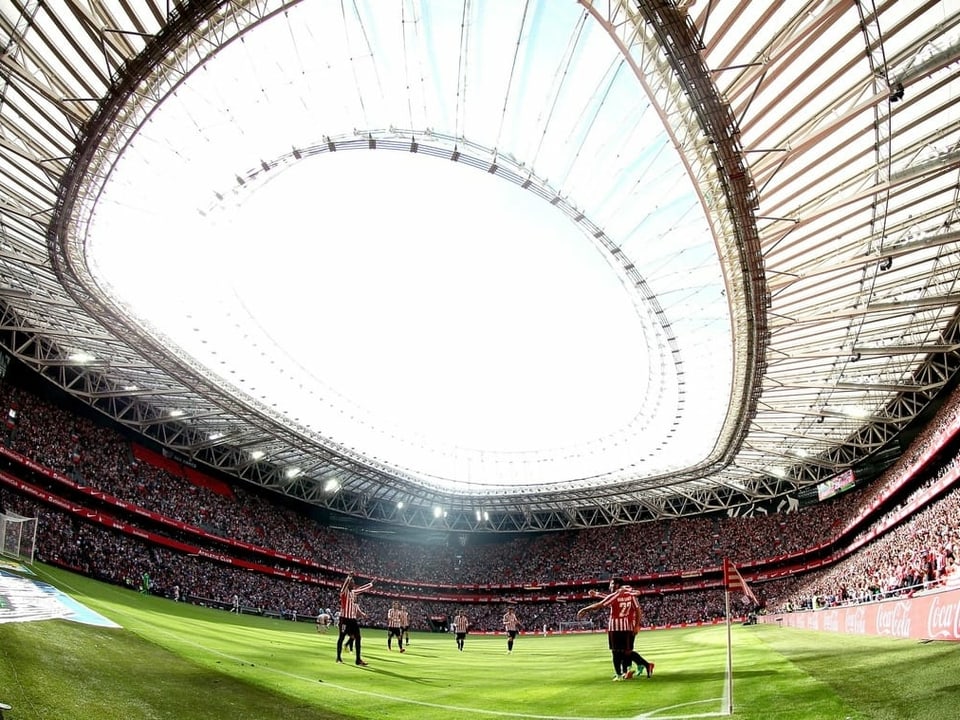 Das Stadion in Bilbao.