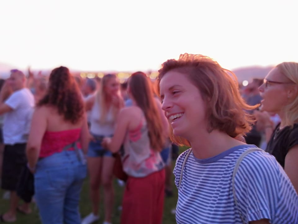 Lena an einem Festival